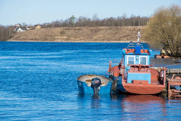 Vissersboot Rivier — Stockfoto