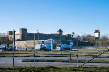 Hermann kalesinin Narva, Estonya 'daki manzarası