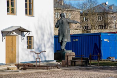 Hermann kalesinin Narva, Estonya 'daki manzarası