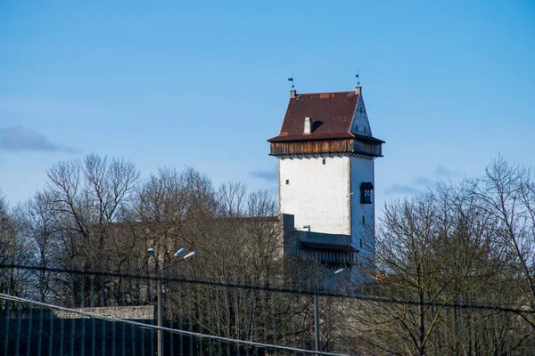 Vista Castelo Hermann Narva Estónia — Fotografia de Stock