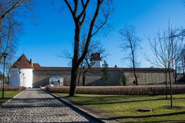 Blick Auf Die Hermannsburg Narva Estland — Stockfoto