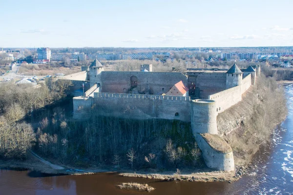 Vue Château Hermann Narva Estonie — Photo