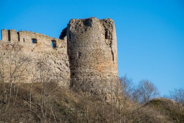Hermann kalesinin Narva, Estonya 'daki manzarası