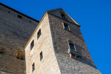 Hermann kalesinin Narva, Estonya 'daki manzarası