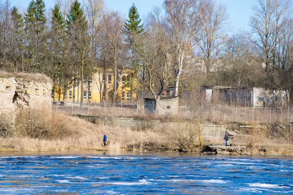Blick Auf Die Hermannsburg Narva Estland — Stockfoto