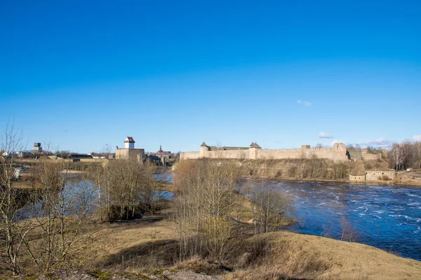 View Hermann Castle Narva Estonia — Stock Photo, Image