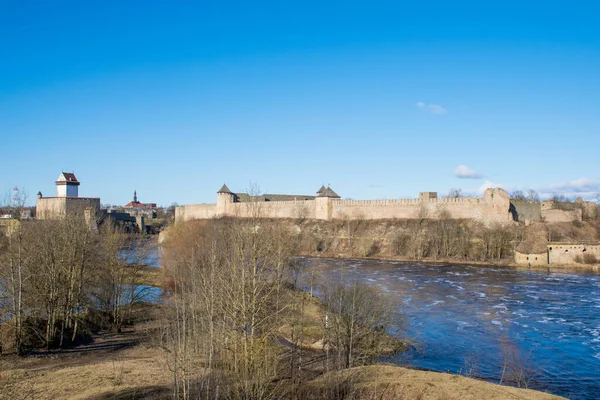 Vue Château Hermann Narva Estonie — Photo