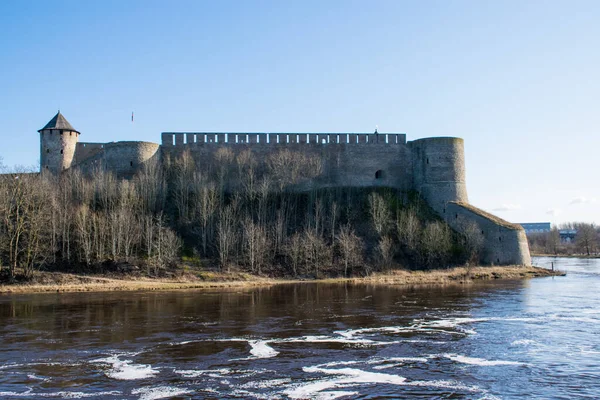 Blick Auf Die Hermannsburg Narva Estland — Stockfoto