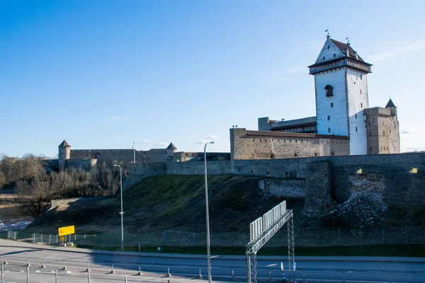 Utsikt Över Hermanns Slott Narva Estland — Stockfoto