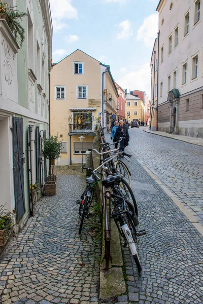 Straubing Deutschland März 2020 Der Blick Auf Die Altstadt Von — Stockfoto