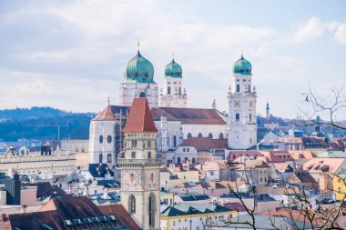 Gündüzleri eski şehir manzarası, seyahat kavramı