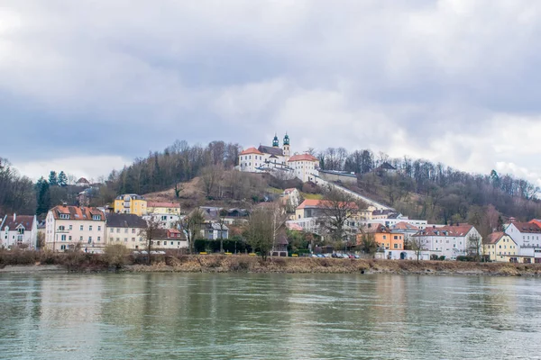 Kilátás Városképre Passauban Németországban — Stock Fotó