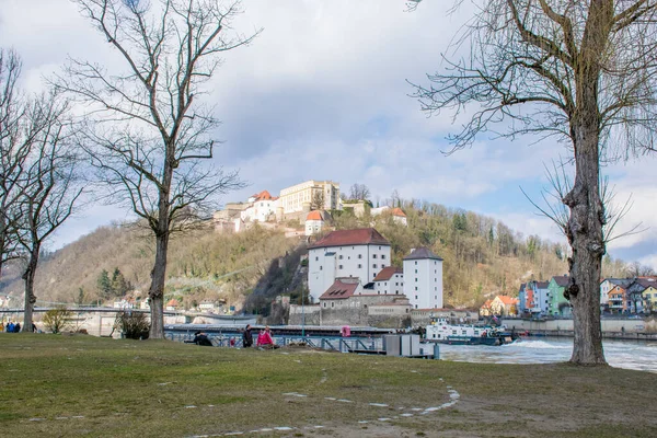 Twierdza Veste Oberhaus Passau Niemcy — Zdjęcie stockowe
