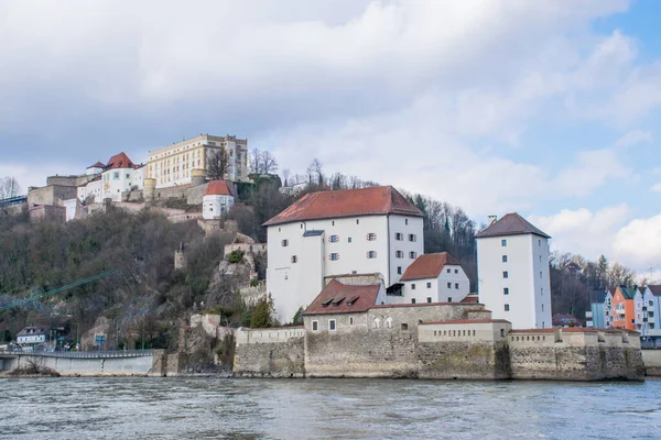 Fortaleza Veste Oberhaus Passau Alemanha — Fotografia de Stock