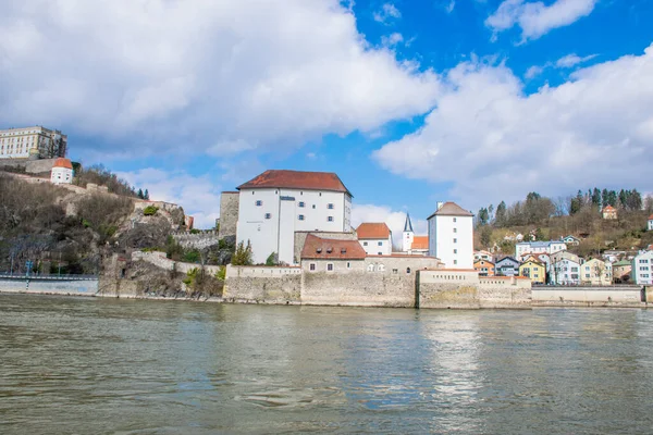 Fortaleza Veste Oberhaus Passau Alemanha — Fotografia de Stock