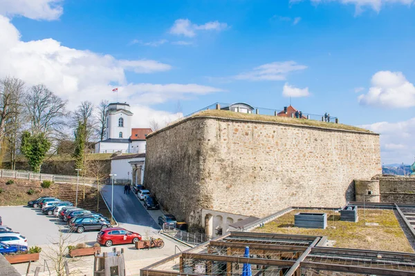 Passau Germany March 2020 Riverside Inn River Passau — 图库照片