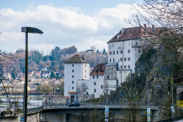 Blick Auf Die Burg Der Altstadt Bei Tag Reisekonzept — Stockfoto