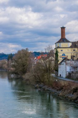 Eski kentteki şato manzarası, seyahat kavramı 