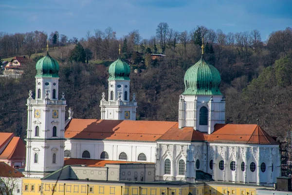 Malebný Pohled Krásnou Středověkou Architekturu — Stock fotografie