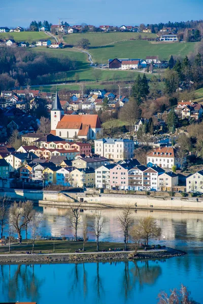 Vue Château Dans Vieille Ville Jour Concept Voyage — Photo