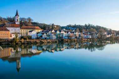 Güzel ortaçağ mimarisinin manzarası 