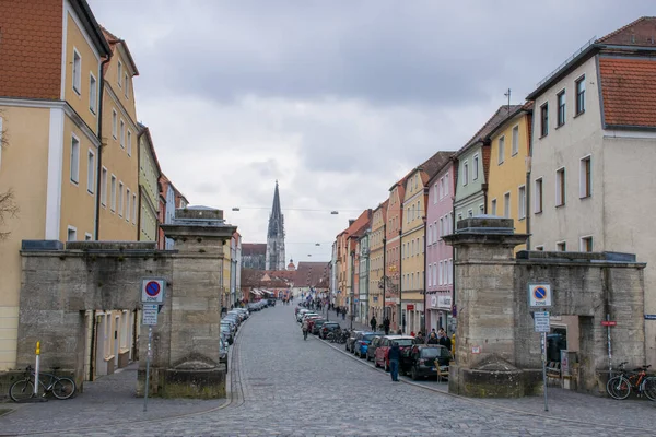 View Regensburg Architecture Cloudy Day Travel Concept — Stock Photo, Image