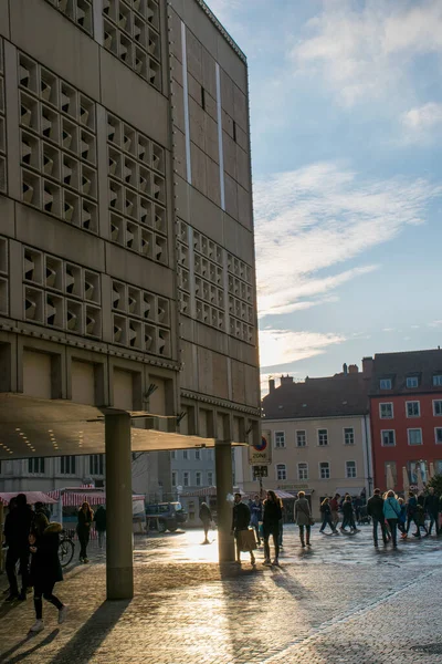 Blick Auf Städtische Gebäude Zur Weihnachtszeit Polen Winter Osteuropa — Stockfoto