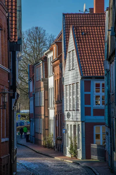 Visão Arquitetura Tradicional Cidade Alemã Durante Dia Conceito Viagem — Fotografia de Stock