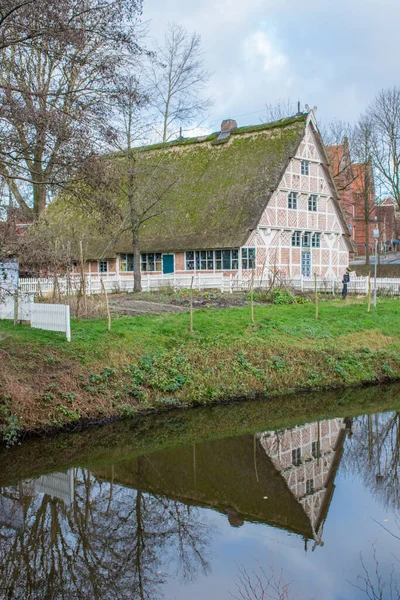 Alte Holländische Häuser Und Kanal — Stockfoto