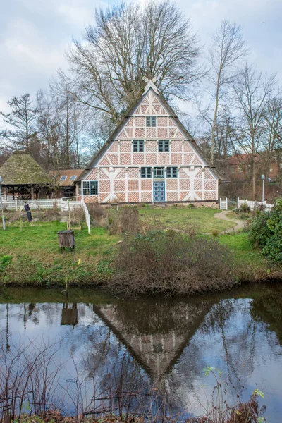 Das Alte Haus Amsterdam Mit Kleinem Dorf — Stockfoto
