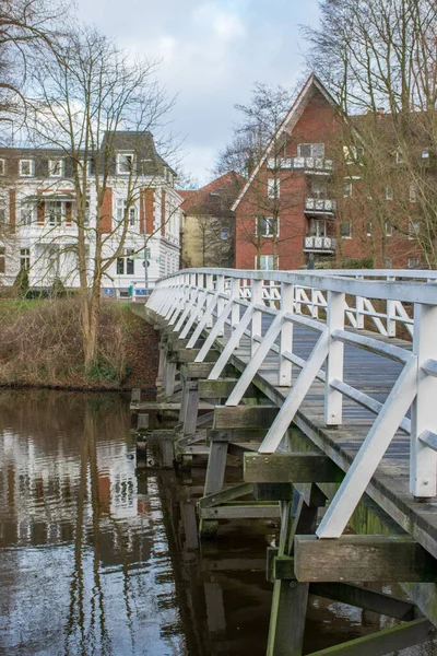 Blick Auf Die Deutsche Stadt Traditionelle Architektur Bei Tag Reisekonzept — Stockfoto