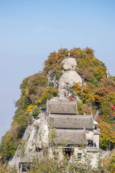 China Okt 2019 Taoïstische Oude Tempel Top Van Huashan Mountain — Stockfoto