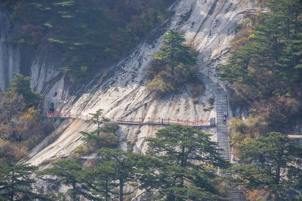 Çin Ekim 2019 Huashan Dağı Nın Tepesindeki Taoist Antik Tapınak — Stok fotoğraf