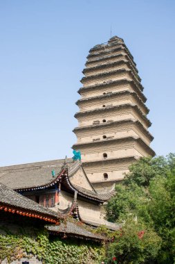 Xi 'an, Shaanxi, Çin' deki Dev Vahşi Kaz Pagoda