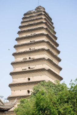 Xi 'an, Shaanxi, Çin' deki Dev Vahşi Kaz Pagoda