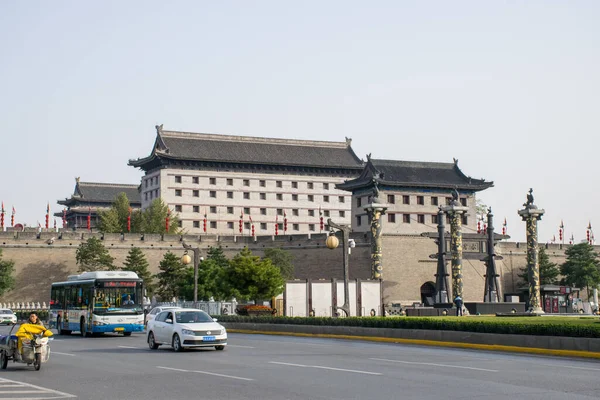 Xian Kina Oktober 2019 Xian City Wall Dagstur Antik Stad — Stockfoto