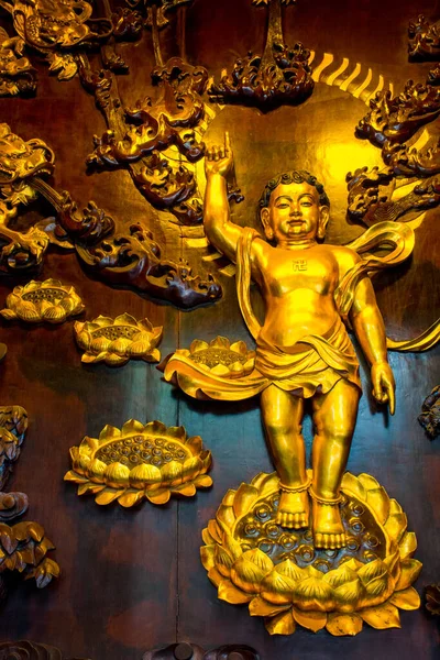 Die Goldene Statue Von Lord Buddha Tempel Der Giant Wild — Stockfoto