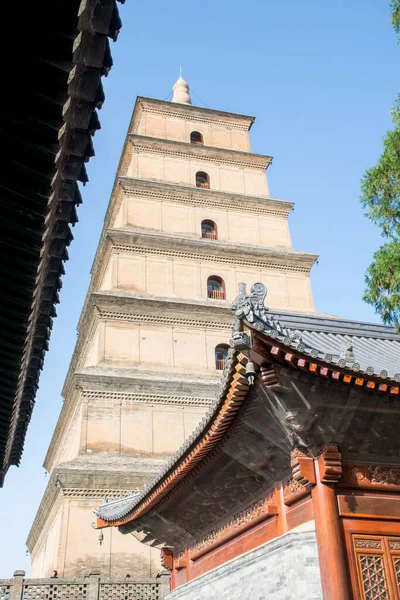 Xian China Circa October 2019 Giant Wild Goose Pagoda Shaanxi — Stock Photo, Image