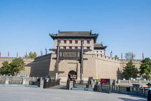 Xian China Outubro 2019 Muro Cidade Xian Torno Cidade Antiga — Fotografia de Stock