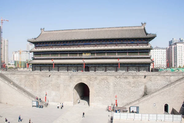 Xian Kina Oktober 2019 Xian City Wall Dagstur Runt Gamla — Stockfoto