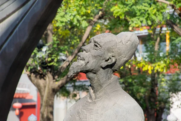 Xian Chiny Październik 2019 Posąg Ludzi Dynastii Tang Placu Pobliżu — Zdjęcie stockowe