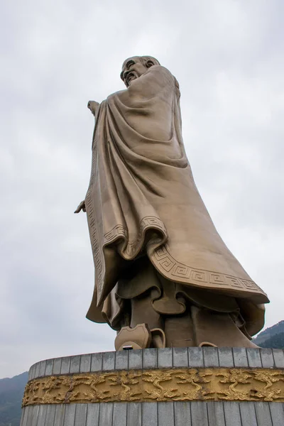 Louguantai Cina Circa Ottobre 2019 Statua Lao Tzu Vicino Tempio — Foto Stock