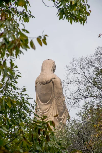 Louguantai Čína Asi Říjen 2019 Socha Lao Tzu Chrámu Louguantai — Stock fotografie