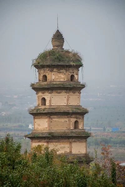 Pagoda Daqin Pagoda Budista Cerca Del Templo Louguantai Cerca Xian —  Fotos de Stock