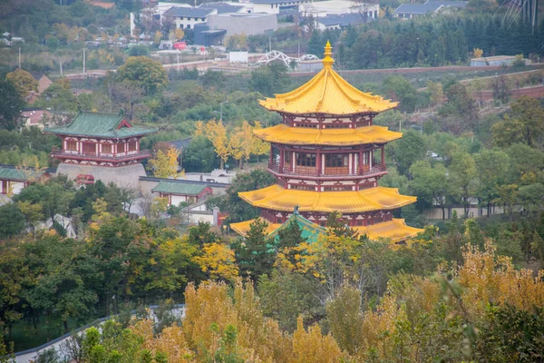 Pagode Budista Perto Templo Louguantai Perto Xian Província Shaanxi China — Fotografia de Stock