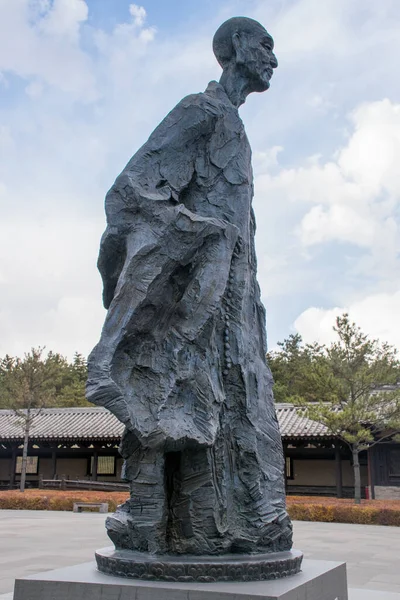 Statua Del Monaco Nella Città Proibita Pechino Cina — Foto Stock