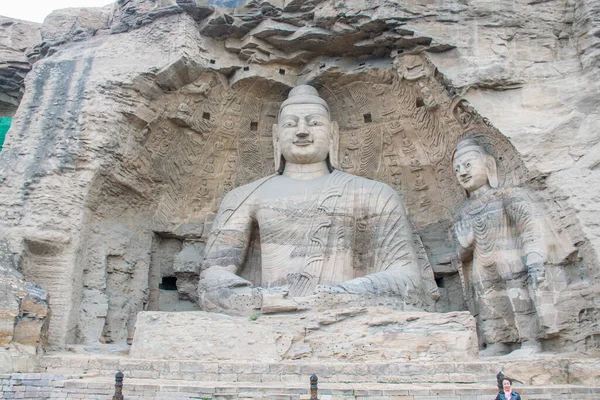 Gros Plan Des Statues Bouddha Montagne Extérieur Concept Religion Tibet — Photo