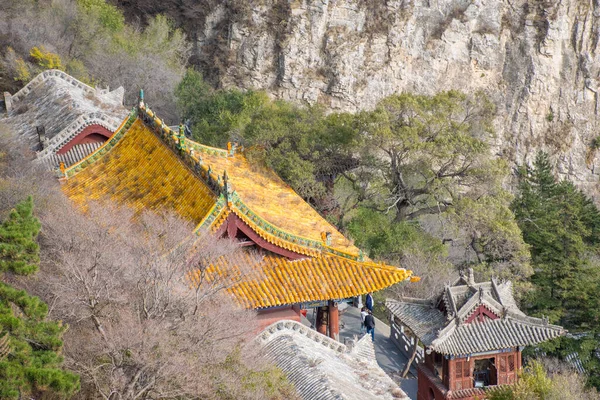 Kilátás Nyílik Taoista Kolostor Közelében Datong Város Shanxi Tartományban Lefordítva — Stock Fotó