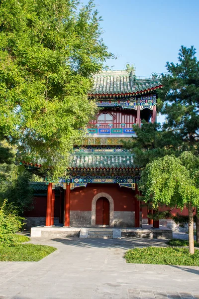 Vista Arquitetura Tradicional Chinesa Durante Dia Conceito Viagem — Fotografia de Stock