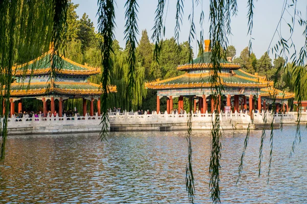 Vista Arquitetura Tradicional Chinesa Conceito Viagem — Fotografia de Stock